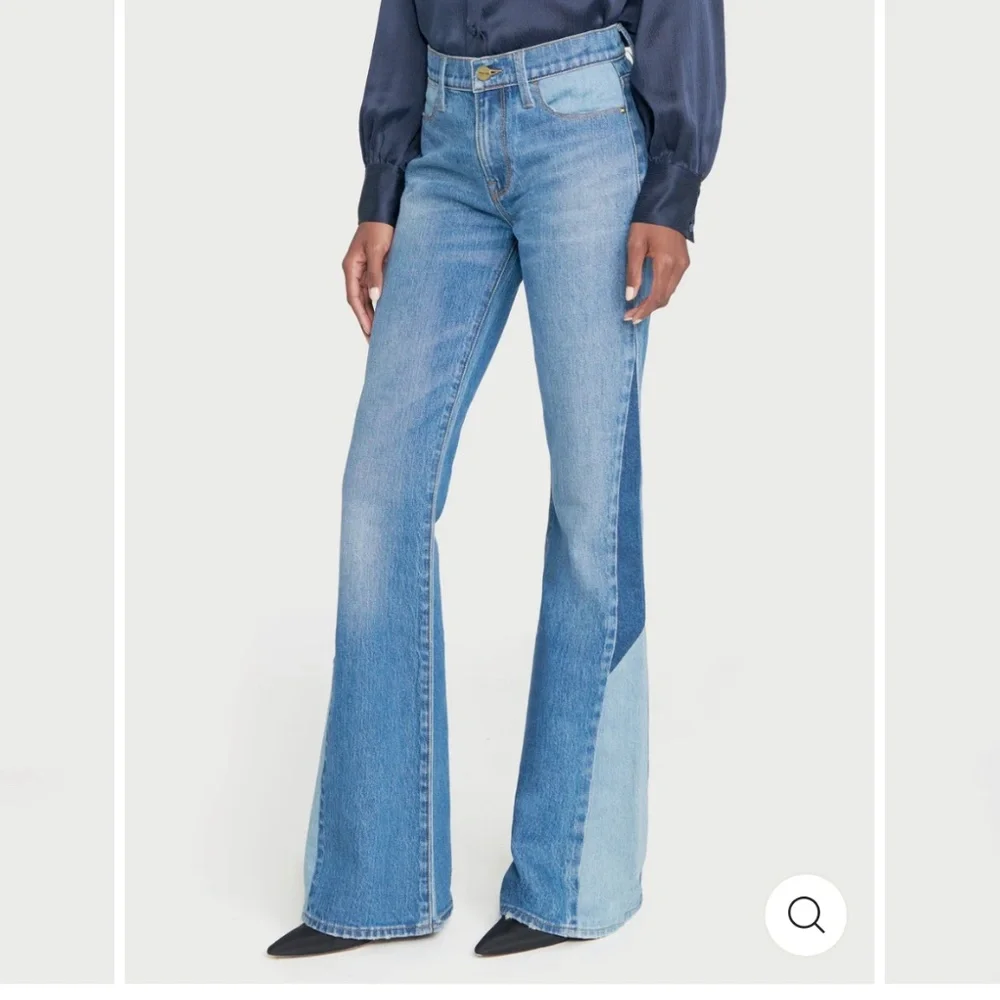 Frame Denim NWT - Le High Flare Diagonal Block in Kingsley, Size 30 - Picture 3 of 6